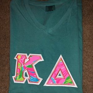 Kappa Delta Stitched Letter Shirt